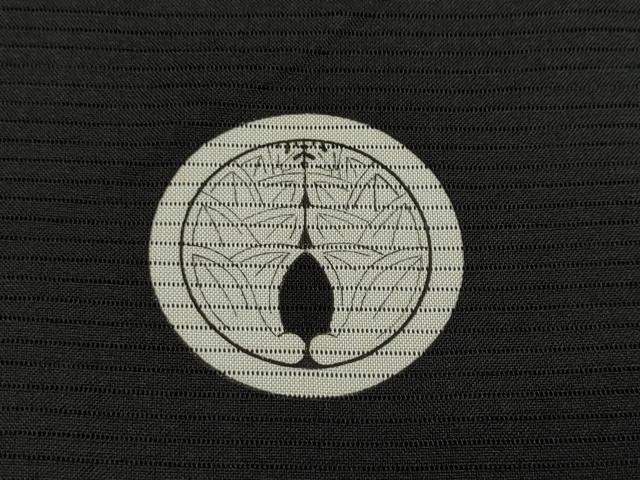 平和屋着物▽男性 スリーシーズン 春夏秋 塵除け 黒紋付 長羽織 絽 正絹 逸品 CAAS5084ut