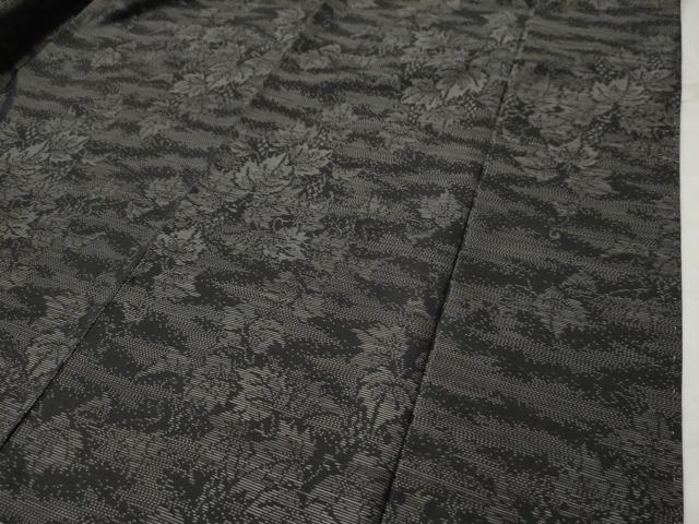 平和屋着物●本場大島紬 泥染め 葡萄 正絹 逸品 未使用 CAAS6725yc