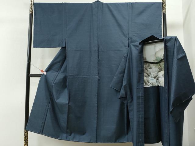 平和屋着物●男性 本場大島紬 アンサンブル 吉祥文 正絹 逸品 未使用 CAAS6806yc