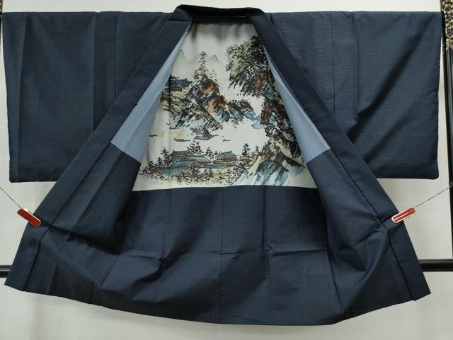 平和屋着物●男性 本場大島紬 アンサンブル 吉祥文 正絹 逸品 CAAS6849yc
