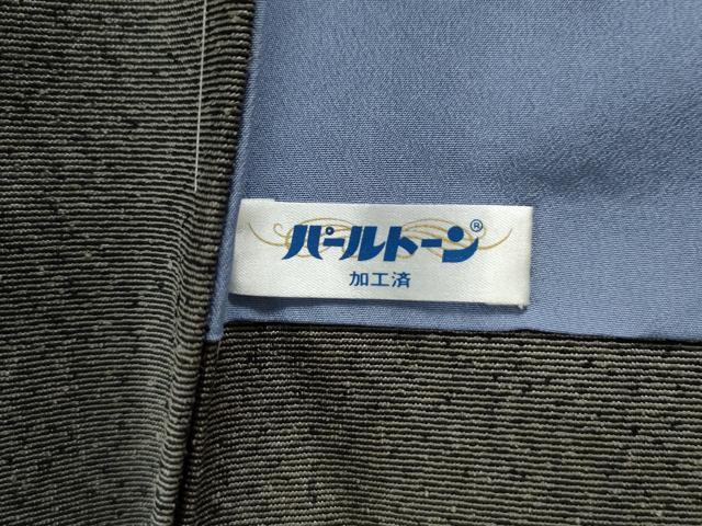 平和屋着物●男性 お召 アンサンブル 霞文 正絹 逸品 未使用 CAAS6857yc