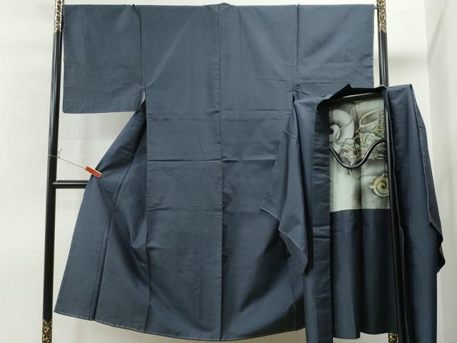 平和屋着物●男性 本場大島紬 アンサンブル 100亀甲 総詰め 正絹 逸品 未使用 CAAS6995yc