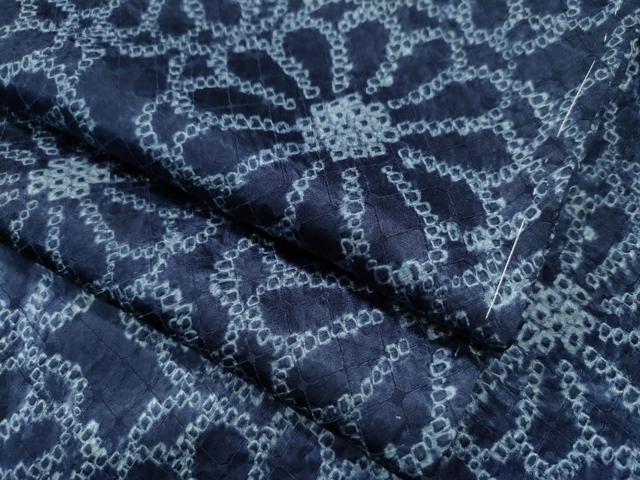 平和屋着物●上質な小紋 総絞 舞花尽くし 胴抜き仕立て 正絹 逸品 未使用 CAAS6996yc