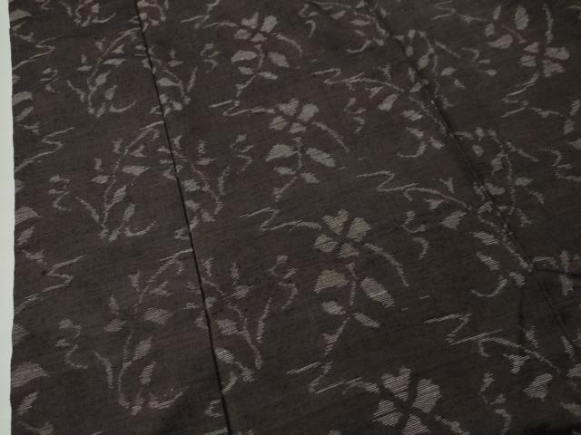 平和屋着物●上質な紬 枝花文 正絹 逸品 CAAS7034yc