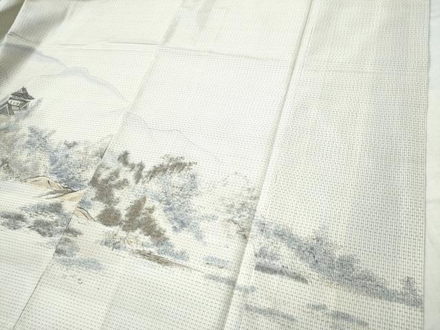 平和屋着物●訪問着 加藤健作 手描き 遠山風景文 正絹 逸品 CAAS7095yc