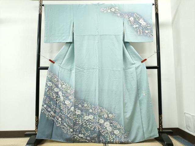 平和屋着物●訪問着 作家物 手描き 絞り 辻が花 暈し染め 正絹 逸品 CAAS7138yc