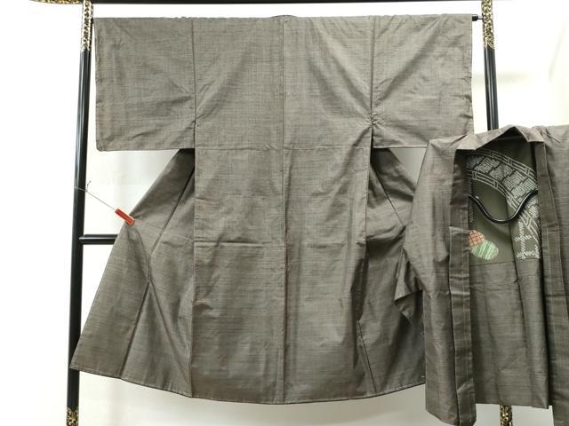 平和屋着物●男性 本場大島紬 アンサンブル 100亀甲 総詰め 正絹 逸品 CAAS7283yc