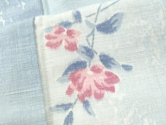 平和屋着物●上質な紬 枝花文 正絹 逸品 CAAS7459yc