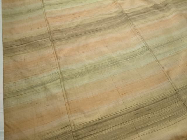 平和屋着物●上質な紬 霞文 正絹 逸品 CAAS7567yc