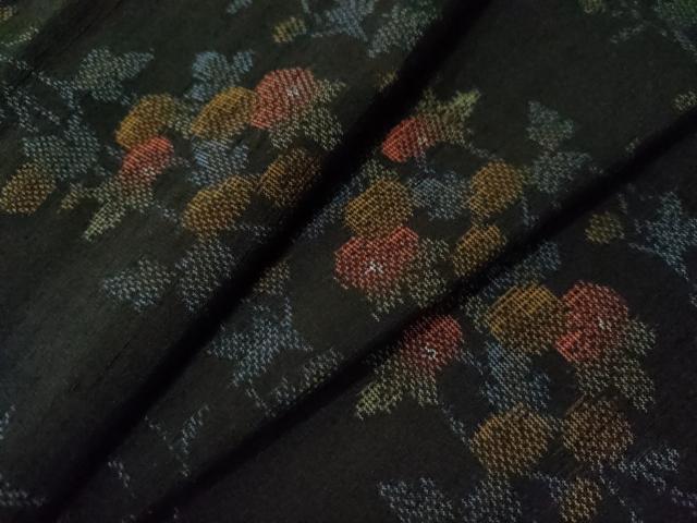 平和屋着物●上質な紬 万寿菊 正絹 逸品 CAAS7597yc