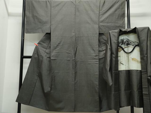 平和屋着物●男性 本場大島紬 アンサンブル 100亀甲 総詰め 正絹 逸品 CAAS8451vf