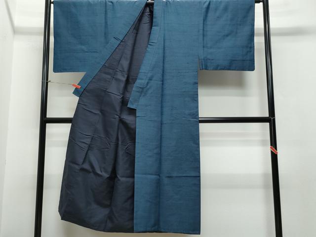 平和屋着物●男性 紬 髭紬・羽織セット 褐返色 正絹 逸品 CAAS8499vf
