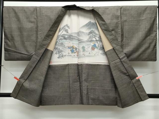 平和屋着物●男性 本場大島紬 アンサンブル 7マルキ 正絹 逸品 CAAS8606vf