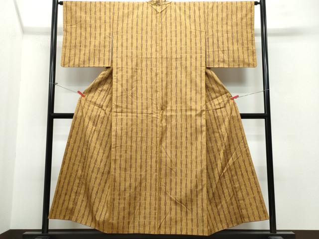 平和屋着物●上質な紬 吉祥文 正絹 逸品 CAAS8625vf