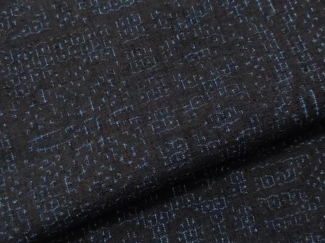 平和屋着物●本場結城紬 重要無形文化財 80亀甲 吉祥花文 正絹 逸品 CAAS8626vf
