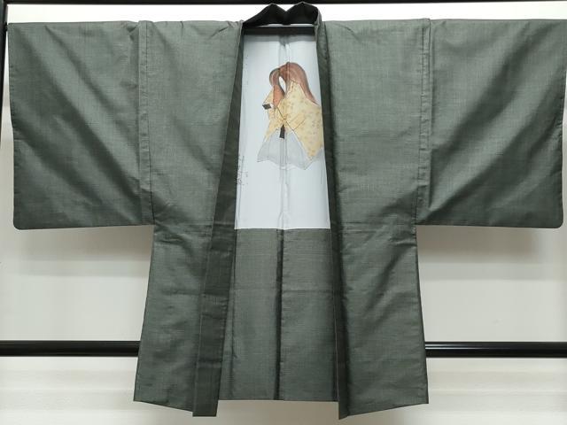 平和屋着物●男性 本場大島紬 アンサンブル 80亀甲 総詰め 正絹 逸品 CAAS8646vf