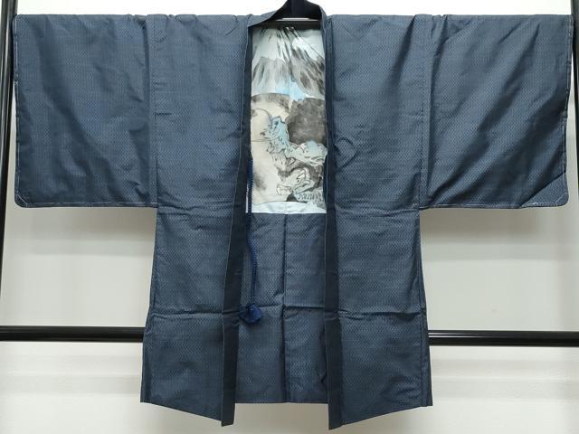 平和屋着物●男性 本場大島紬 アンサンブル 吉祥文 正絹 逸品 未使用 CAAS8735vf