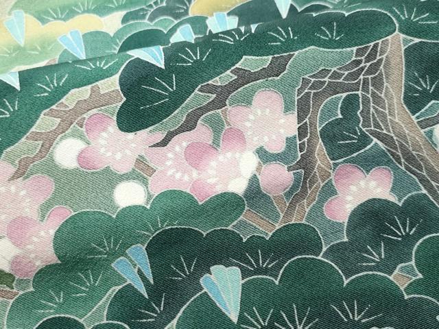 平和屋着物●十日町友禅作家 阿部佳雪 黒留袖 竜安寺 正絹 逸品 CAAS8750vf