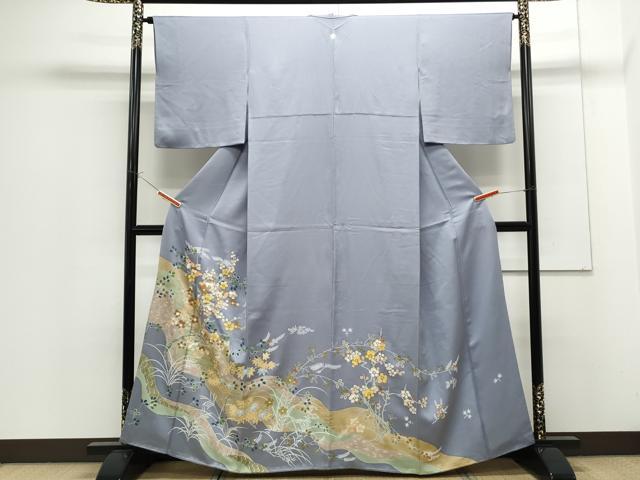 平和屋着物●創業460年・千總 豪華色留袖 駒刺繍 流水枝花文 金彩 松坂屋扱い 正絹 逸品 CAAS9287th