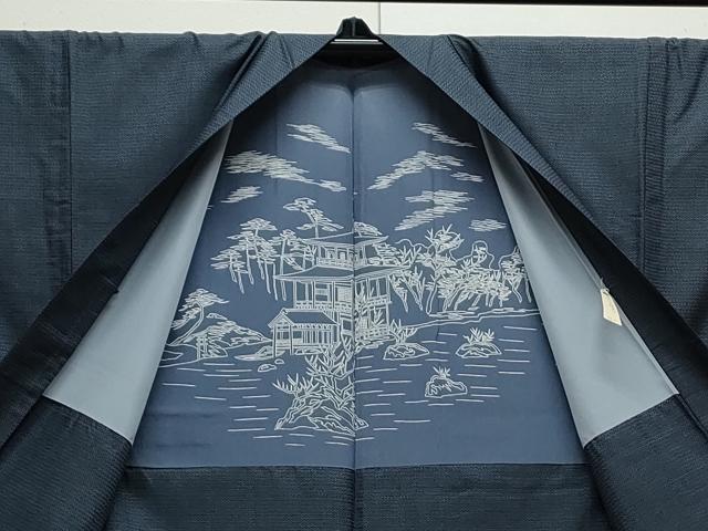 平和屋着物●男性 本場大島紬 アンサンブル 100亀甲 総詰め 正絹 逸品 CAAS9336th
