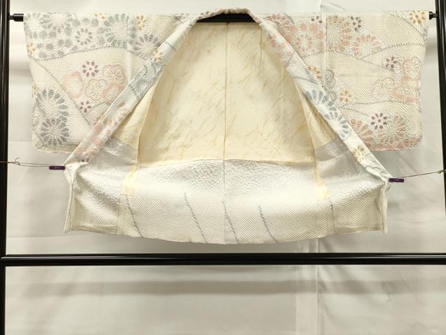 平和屋着物#名門 藤娘きぬたや・総絞り 羽織 草花文 正絹 逸品 CAAT0508dy