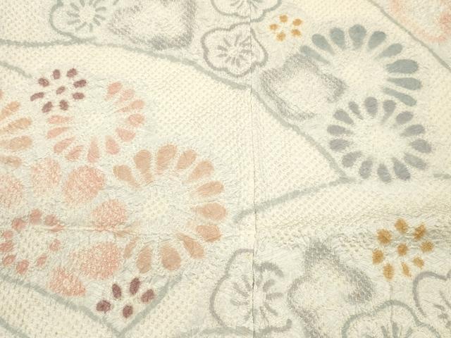 平和屋着物#名門 藤娘きぬたや・総絞り 羽織 草花文 正絹 逸品 CAAT0508dy