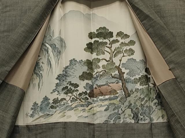 平和屋着物●男性 本場大島紬 アンサンブル 100亀甲 総詰め 正絹 逸品 CAAT0565dy