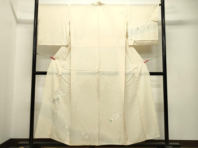 D425 夏着物　訪問着　蔦の葉　刺繍　絽　正絹　極美品 D425 夏着物 訪問着 蔦の葉 刺繍 絽 正絹 極美品 - メルカリ
