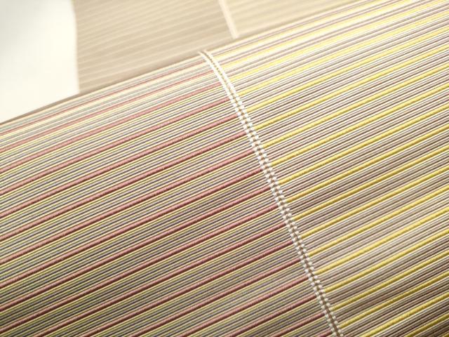 平和屋着物●本場筑前博多織 八寸名古屋帯 横段文 金糸 正絹 逸品 CAAT1169hy