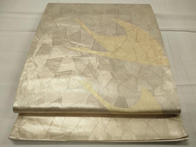 平和屋着物◎六通柄袋帯 飛鶴文 金彩 正絹 逸品 CAAT4788in