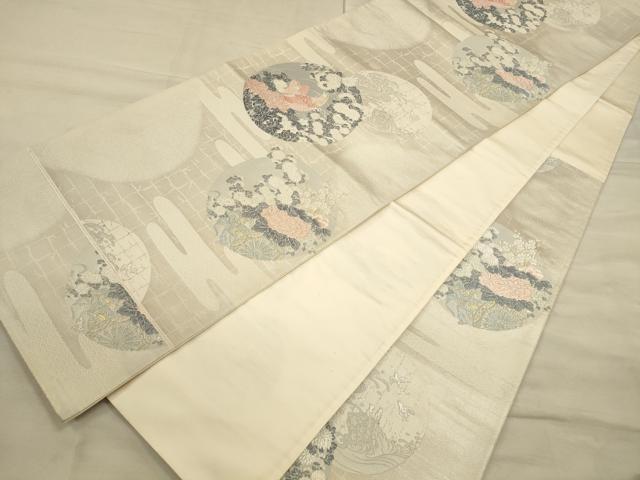 平和屋着物◎六通柄袋帯 薫香吉祥曲 金銀糸 正絹 逸品 CAAT5123ft