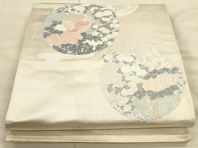 平和屋着物◎六通柄袋帯 薫香吉祥曲 金銀糸 正絹 逸品 CAAT5123ft
