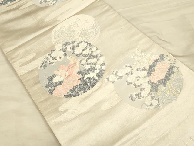 平和屋着物◎六通柄袋帯 薫香吉祥曲 金銀糸 正絹 逸品 CAAT5123ft