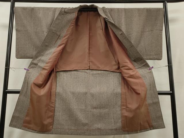 平和屋着物#男性 和装コート 格子柄 キングサイズ 正絹 逸品 CAAT5614id