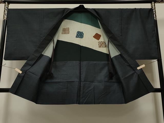 平和屋着物∞男性 本場大島紬 羽織 100亀甲 総詰め 正絹 逸品 CAAT5649id