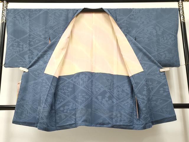平和屋着物∞道行コート 枝花文 ロング丈 正絹 逸品 CAAT5662id