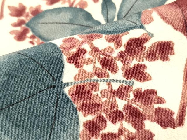 平和屋着物∞羽織 枝花文 正絹 逸品 未使用 CAAT5713id