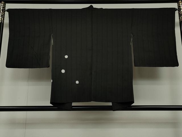 平和屋着物∞羽織 吉祥文 黒地 正絹 逸品 CAAT5724id