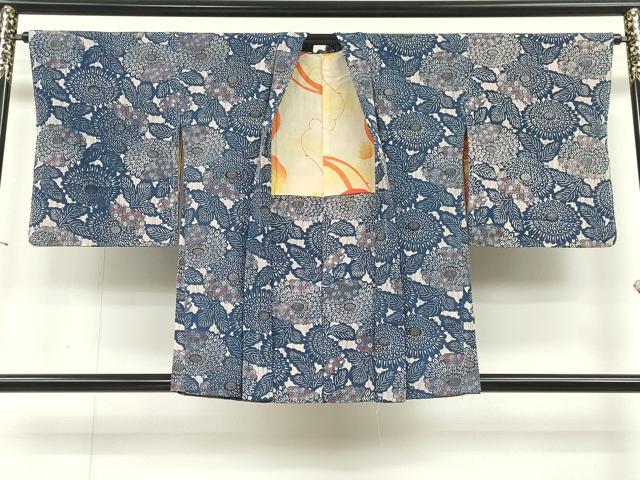 平和屋着物#羽織 型染め 草花文 正絹 逸品 未使用 CAAT5756id