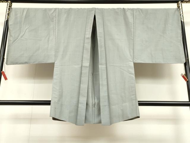 平和屋着物▽男性 長羽織 単衣 紬地 霞文 キングサイズ 正絹 逸品 CAAT5781id