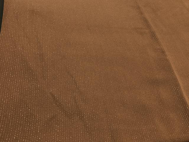 平和屋着物#道中着 縞 銀糸 ロング丈 正絹 逸品 CAAT5926id