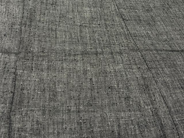 平和屋着物▽男性 長羽織 単衣 紬地 霞文 正絹 逸品 CAAT5932id