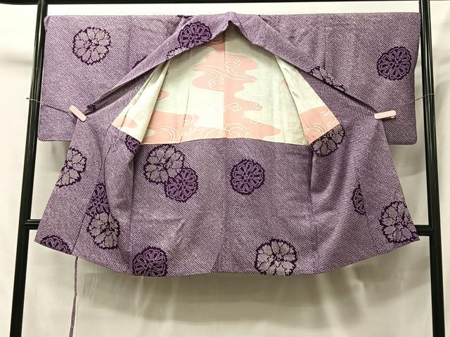 平和屋着物#道中着 総絞り 舞花文 正絹 逸品 CAAT5935id