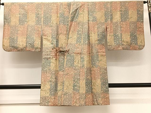 平和屋着物∞道中着 草花文 正絹 逸品 CAAT5965id