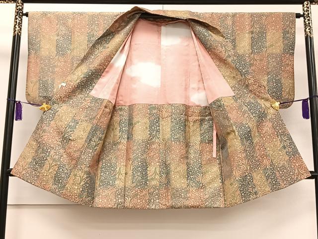 平和屋着物∞道中着 草花文 正絹 逸品 CAAT5965id
