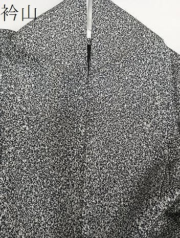 平和屋着物▽訪問着 単衣 辻が花 たたき染め 黒地 金銀彩 正絹 逸品 CAAT6555xi
