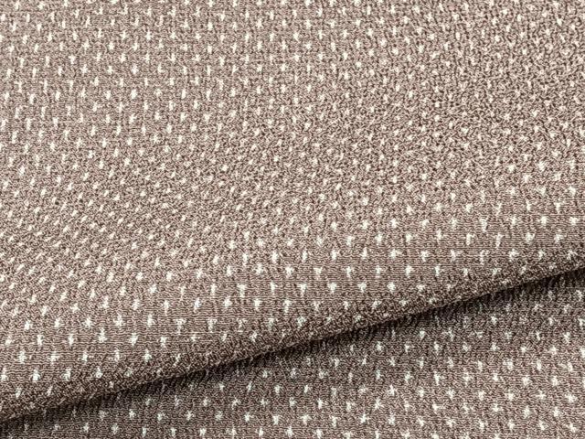 平和屋着物▽本塩沢 単衣 蚊絣 正絹 逸品 CAAT6644xi