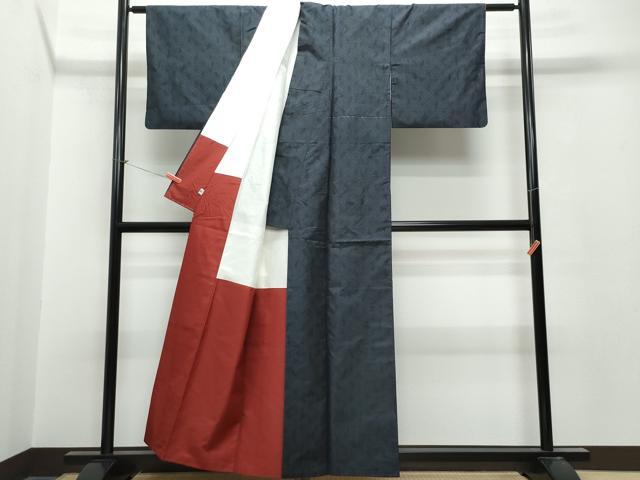 平和屋着物●本場大島紬 9マルキ 麻の葉文様 松坂屋扱い 正絹 逸品 CAAT6952vf