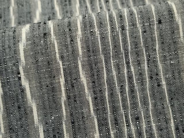 平和屋着物●上質な紬 変わり縞 正絹 逸品 CAAT6955vf