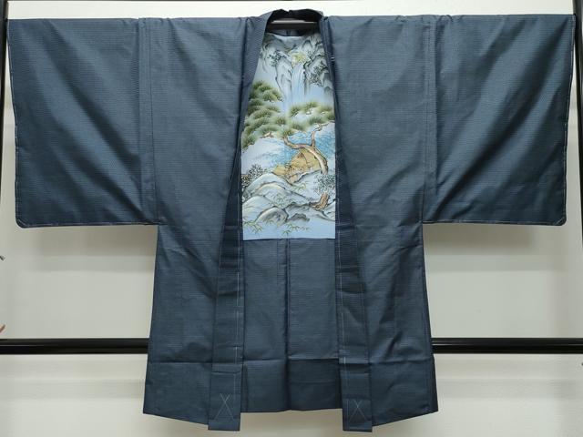 平和屋着物●男性 本場大島紬 アンサンブル 100亀甲 総詰め 正絹 逸品 未使用 CAAT6958vf
